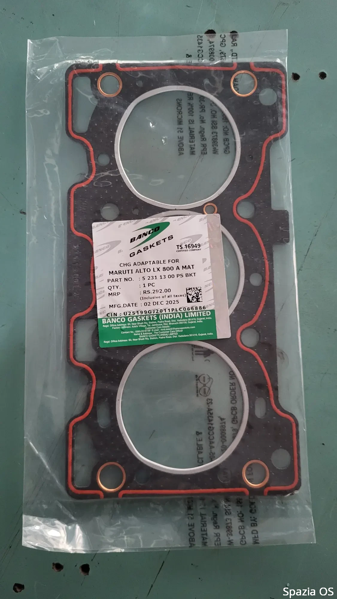 HEAD GASKET ALTO BANCO
